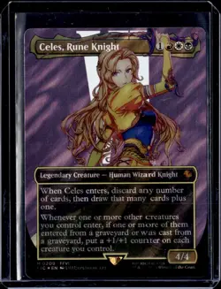 MTG FINAL FANTASY - CELES, RUNE KNIGHT - SURGE FOIL - M 0209 - Image 1