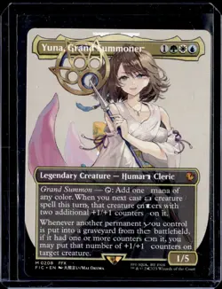 MTG FINAL FANTASY - YUNA, GRAND SUMMONER - BORDERLESS NON-FOIL - M 0208 - Image 1