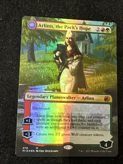 Arlinn The Packs Hope Moons Fury Borderless Innistrad Foil NM MTG NM MID 279 - Image 2