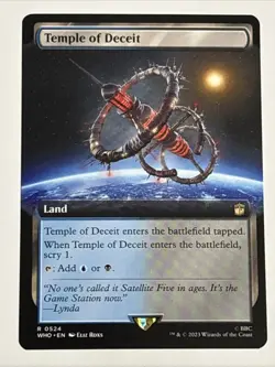 MTG Universes Beyond: Doctor Who Temple of Deceit Extended Art 0524 NM Rare - Image 1