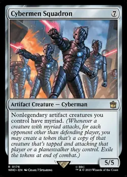 NM-Mint, English MTG Regular Cybermen Squadron Doctor Who Magic the Gathering - Image 1