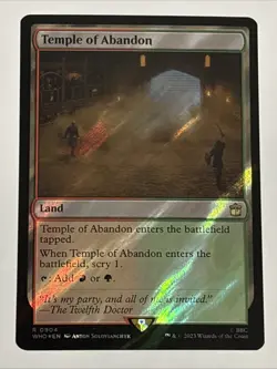 MTG Universes Beyond: Doctor Who Temple of Abandon Surge Foil 0904 NM Rare - Image 1