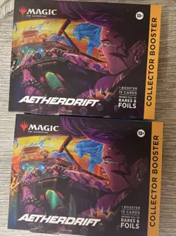 MTG Magic the Gathering: Aetherdrift Collector Booster Box NEW SEALED X2 - Image 2