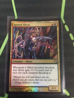 MTG Magic The Gathering Spines Sliver Foil Premium Commander - Image 1