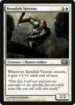 Benalish Veteran -Foil Light Play MTG Magic 2012 Core Set - Image 1