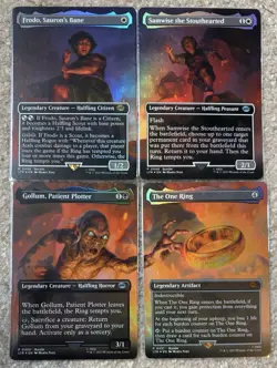 NM Foil The One Ring LTR 448-451 Mount Doom Scene Magic Lord of the Rings MtG - Image 1