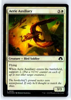 FOIL Aerie Auxiliary Modern Horizons 3 Common - MTG Magic the Gathering Card - Image 1