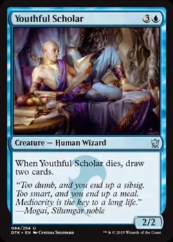 Youthful Scholar -Foil Light Play MTG Dragons of Tarkir - Image 1