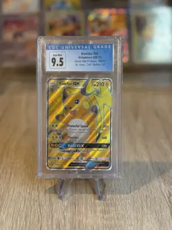 2017 Pokemon Raichu GX SM90 Full Art Black Star Promo Shining Legends - CGC 9.5 - Image 1