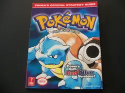 POKEMON BLUE COVER PRIMA'S OFFICIAL STRATEGY GUIDE BLUE & RED VERSIONS - Image 1