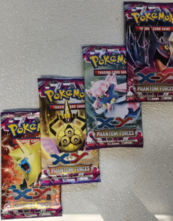 POKEMON XY PHANTOM FORCES BOOSTER PACK ART SET OF (4) UNOPENED BOOSTER PACKS - Image 4