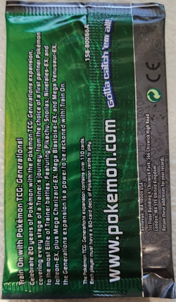POKEMON GENERATIONS BOOSTER PACK VENUSAUR ARTWORK UNOPENED - Image 2