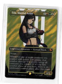 Tifa, Martial Artist (Borderless) (Surge Foil) Commander: Final Fantasy Foil - Image 1