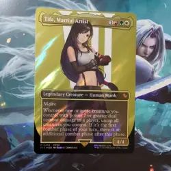Tifa, Martial Artist (Borderless) (Surge Foil) Commander: Final Fantasy Foil - Image 1