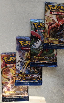 POKEMON XY BREAKPOINT BOOSTER PACK ART SET OF (4) UNOPENED BOOSTER PACKS - Image 4