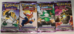 POKEMON DIAMOND & PEARL STORMFRONT BOOSTER PACK ART SET OF (4) UNOPENED - Image 2