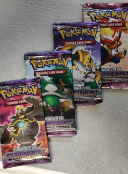 POKEMON DIAMOND & PEARL STORMFRONT BOOSTER PACK ART SET OF (4) UNOPENED - Image 4