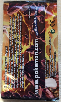 POKEMON DOUBLE CRISIS BOOSTER PACK TEAM MAGMA ARTWORK UNOPENED - Image 2