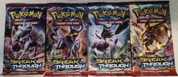 POKEMON XY BREAKTHROUGH BOOSTER PACK ART SET OF (4) UNOPENED BOOSTER PACKS - Image 2
