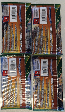 POKEMON XY PRIMAL CLASH BOOSTER PACK ART SET OF (4) UNOPENED BOOSTER PACKS - Image 3