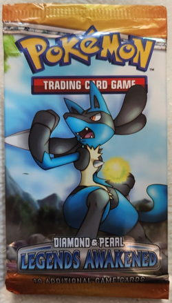 POKEMON DIAMOND & PEARL LEGENDS AWAKENED BOOSTER PACK LUCARIO ARTWORK UNOPENED - Image 1