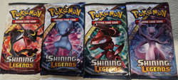 POKEMON SHINNING LEGENDS BOOSTER PACK ART SET OF (4) UNOPENED - Image 2