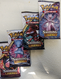 POKEMON SHINNING LEGENDS BOOSTER PACK ART SET OF (4) UNOPENED - Image 4