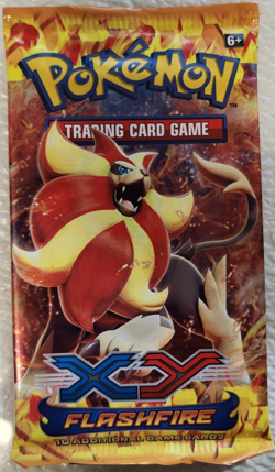 POKEMON XY FLASHFIRE BOOSTER PACK PYROAR ARTWORK UNOPENED - Image 1