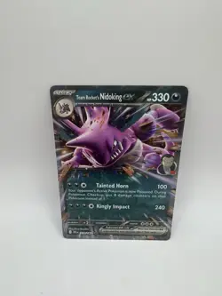 Team Rocket's Nidoking ex 119/182 Destined Rivals Double Rare Pokemon TCG NM - Image 1