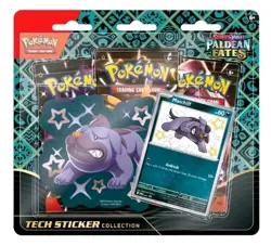 Pokemon Scarlet & Violet Paldean Fates 3 Pack Blister Maschiff Promo New/Sealed - Image 1