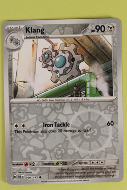 Klang 100/142 Reverse Holo Pokemon TCG Stellar Crown NM NP - Image 1
