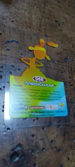 Medicham 068 Pokemon Lamincards Edibas - ESP - EXC - Image 2
