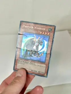 Vintage Yugioh Panther Warrior CT2-EN006 Limited Edition Secret Rare Card HP - Image 3