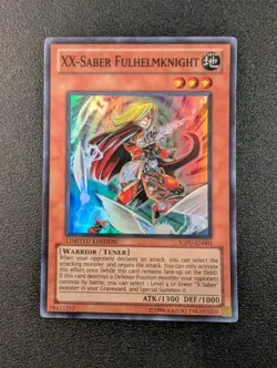 XX-Saber Fulhelmknight XSPU-EN001 Super Rare Limited Edition Yugioh Card LP - Image 1