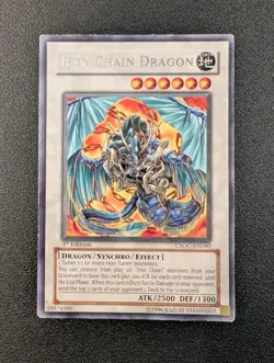 Iron Chain Dragon CSOC-EN040 Rare 1st Edition Yugioh Card HP - Image 1