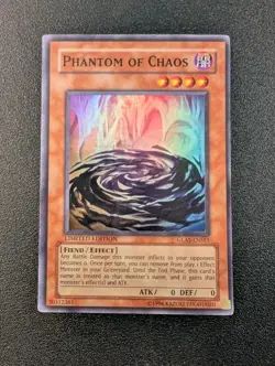 Phantom of Chaos GLAS-ENSE1 Super Rare Limited Edition Yugioh LP - Image 1