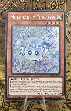 Mulcharmy Fuwalos (Secret Rare) RA04 Quarter Century Stampede 1st Ed. Yugioh! NM - Image 1