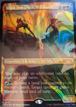 Mina and Denn, Wildborn (Halo Foil) [Secret Lair Drop Series] MTG Near Mint Foil - Image 1