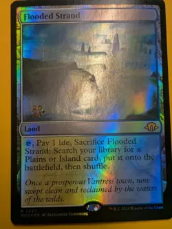 PROMO FOIL - Flooded Strand - Modern Horizons 3 MTG Magic The Gathering NM - Image 1