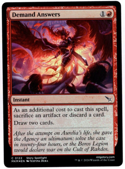 Demand Answers 0122 Common Foil Murders at Karlov Manor MTG Near Mint - Image 1