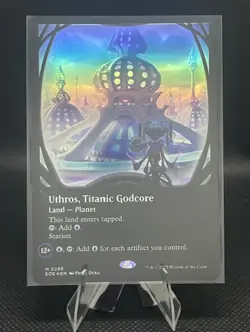 Uthros, Titanic Godcore (Borderless) Foil #0285 - Edge of Eternities (EOE) - Image 1