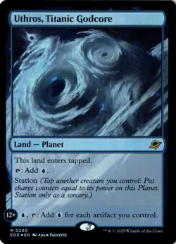 Uthros, Titanic Godcore Foil Edge of Eternities 260 NM MTG - Image 1