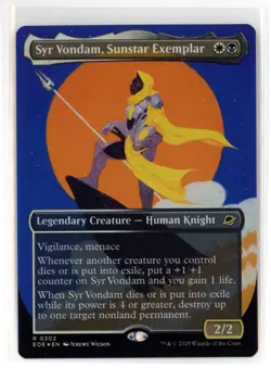 MtG EoE Syr Vondam, Sunstar Exemplar #302 Borderless FOIL - Image 1