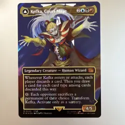 Kefka, Court Mage (0543) (Borderless) (Surge Foil) Final Fantasy Foil Near Mint - Image 1