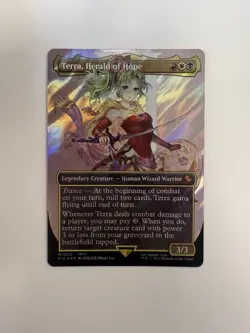 MTG - Terra, Herald of Hope (Borderless - Surge Foil) Final Fantasy #212 - Image 1