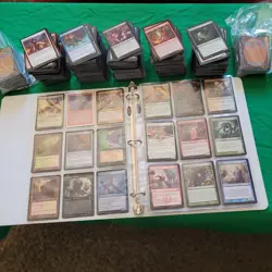 6 Pages of PAUPER Cards Collection in Binder with an extra 1000 Bulk MTG Lot - Image 1