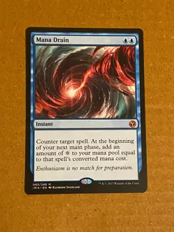 Magic the Gathering : ICONIC MASTERS Mana Drain NM MTG - Image 1