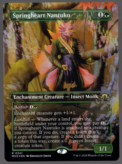 Springheart Nantuko 0341 Borderless Foil Rare Modern Horizons 3 MTG Near Mint - Image 1