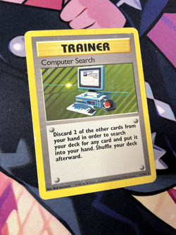 Computer Search Base Set Card 71/102 Rare Pokemon TCG MP - Image 1