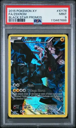 2015 POKEMON XY BLACK STAR PROMO ZEKROM #XY76 PSA 9 MINT #113467686 - Image 1